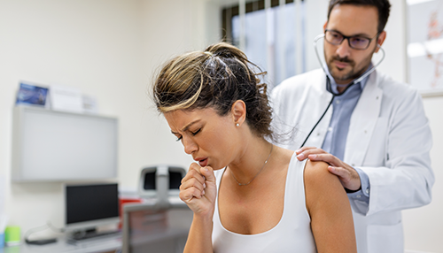 Chronic cough | Woman with chronic cough