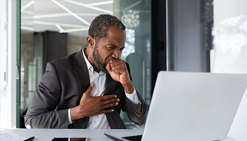 Chronic bronchitis | Man with chronic bronchitis